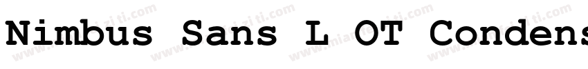 Nimbus Sans L OT Condensed字体转换